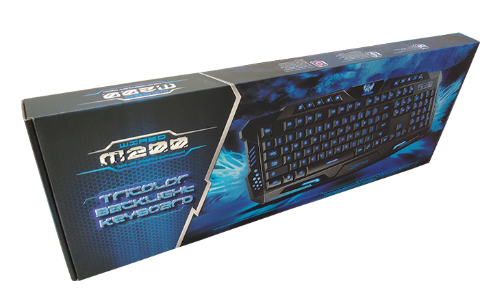 电脑键盘<i style='color:red'>彩盒包装</i>